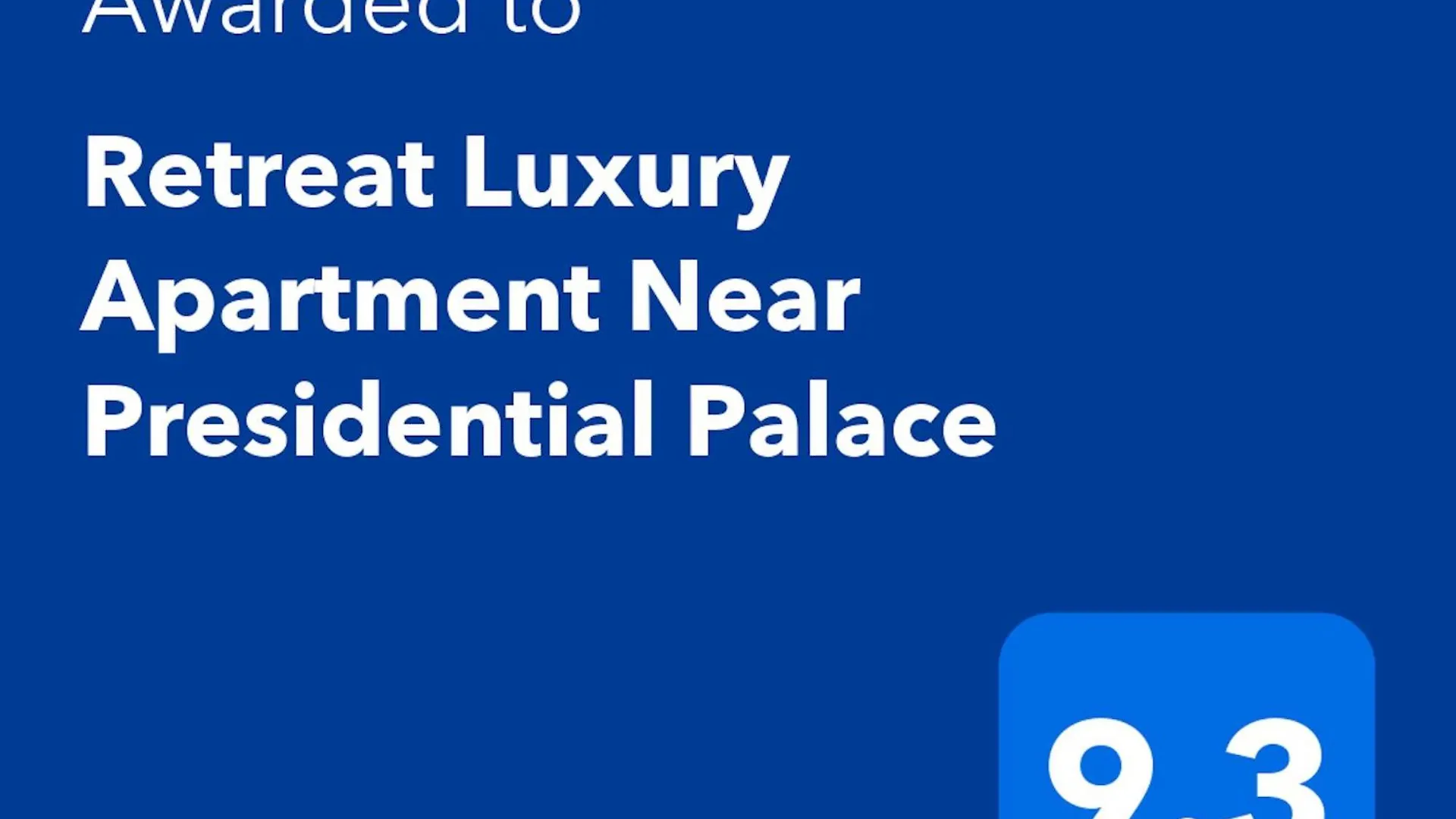 Retreat Luxury Apartment Near Presidential Palace contacts
